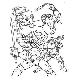 Dibujo para colorear: Ninja Turtle (Dibujos Animados y Series Animadas) #183757 - Dibujos para Colorear e Imprimir Gratis