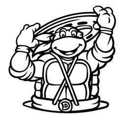 Dibujo para colorear: Ninja Turtle (Dibujos Animados y Series Animadas) #183758 - Dibujos para Colorear e Imprimir Gratis