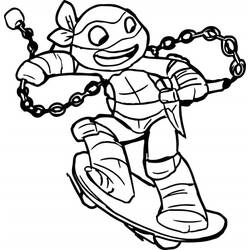 Dibujo para colorear: Ninja Turtle (Dibujos Animados y Series Animadas) #183759 - Dibujos para Colorear e Imprimir Gratis