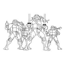 Dibujo para colorear: Ninja Turtle (Dibujos Animados y Series Animadas) #183764 - Dibujos para Colorear e Imprimir Gratis