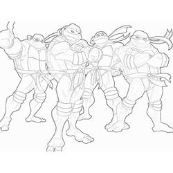 Dibujo para colorear: Ninja Turtle (Dibujos Animados y Series Animadas) #183765 - Dibujos para Colorear e Imprimir Gratis