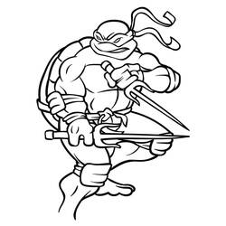 Dibujo para colorear: Ninja Turtle (Dibujos Animados y Series Animadas) #183767 - Dibujos para Colorear e Imprimir Gratis