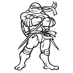 Dibujo para colorear: Ninja Turtle (Dibujos Animados y Series Animadas) #183768 - Dibujos para Colorear e Imprimir Gratis