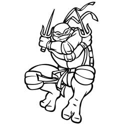 Dibujo para colorear: Ninja Turtle (Dibujos Animados y Series Animadas) #183769 - Dibujos para Colorear e Imprimir Gratis
