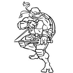 Dibujo para colorear: Ninja Turtle (Dibujos Animados y Series Animadas) #183770 - Dibujos para Colorear e Imprimir Gratis