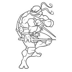 Dibujo para colorear: Ninja Turtle (Dibujos Animados y Series Animadas) #183773 - Dibujos para Colorear e Imprimir Gratis