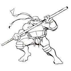 Dibujo para colorear: Ninja Turtle (Dibujos Animados y Series Animadas) #183775 - Dibujos para Colorear e Imprimir Gratis