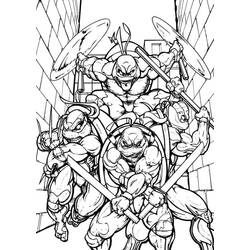 Dibujo para colorear: Ninja Turtle (Dibujos Animados y Series Animadas) #183777 - Dibujos para Colorear e Imprimir Gratis