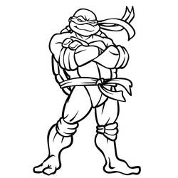 Dibujo para colorear: Ninja Turtle (Dibujos Animados y Series Animadas) #183782 - Dibujos para Colorear e Imprimir Gratis