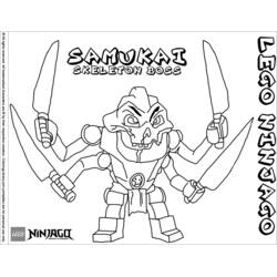 Dibujo para colorear: Ninjago (Dibujos Animados y Series Animadas) #24129 - Dibujos para Colorear e Imprimir Gratis