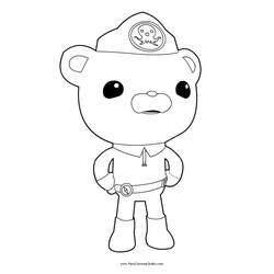 Dibujo para colorear: Octonauts (Dibujos Animados y Series Animadas) #40573 - Dibujos para Colorear e Imprimir Gratis