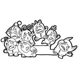 Dibujo para colorear: Oddbods (Dibujos Animados y Series Animadas) #186498 - Dibujos para Colorear e Imprimir Gratis
