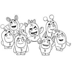 Dibujo para colorear: Oddbods (Dibujos Animados y Series Animadas) #186503 - Dibujos para Colorear e Imprimir Gratis