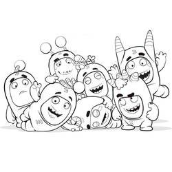 Dibujo para colorear: Oddbods (Dibujos Animados y Series Animadas) #186508 - Dibujos para Colorear e Imprimir Gratis