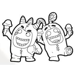 Dibujo para colorear: Oddbods (Dibujos Animados y Series Animadas) #186510 - Dibujos para Colorear e Imprimir Gratis
