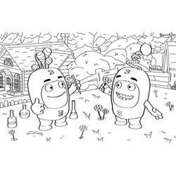 Dibujo para colorear: Oddbods (Dibujos Animados y Series Animadas) #186513 - Dibujos para Colorear e Imprimir Gratis