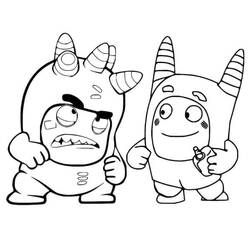 Dibujo para colorear: Oddbods (Dibujos Animados y Series Animadas) #186517 - Dibujos para Colorear e Imprimir Gratis