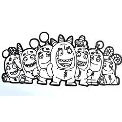 Dibujo para colorear: Oddbods (Dibujos Animados y Series Animadas) #186520 - Dibujos para Colorear e Imprimir Gratis