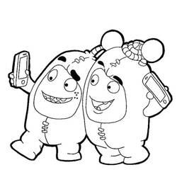 Dibujo para colorear: Oddbods (Dibujos Animados y Series Animadas) #186523 - Dibujos para Colorear e Imprimir Gratis