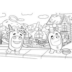 Dibujo para colorear: Oddbods (Dibujos Animados y Series Animadas) #186525 - Dibujos para Colorear e Imprimir Gratis