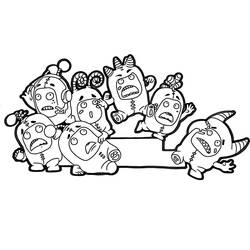 Dibujo para colorear: Oddbods (Dibujos Animados y Series Animadas) #186531 - Dibujos para Colorear e Imprimir Gratis