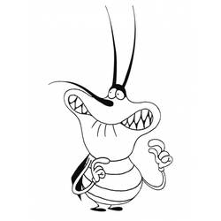 Dibujo para colorear: Oggy y the Cockroaches (Dibujos Animados y Series Animadas) #37872 - Dibujos para Colorear e Imprimir Gratis