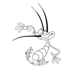 Dibujo para colorear: Oggy y the Cockroaches (Dibujos Animados y Series Animadas) #37874 - Dibujos para Colorear e Imprimir Gratis