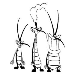 Dibujos para colorear: Oggy y the Cockroaches - Dibujos para Colorear e Imprimir Gratis