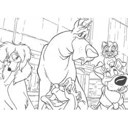 Dibujo para colorear: Oliver y cie (Dibujos Animados y Series Animadas) #133684 - Dibujos para Colorear e Imprimir Gratis