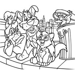 Dibujo para colorear: Oliver y cie (Dibujos Animados y Series Animadas) #214619 - Dibujos para Colorear e Imprimir Gratis