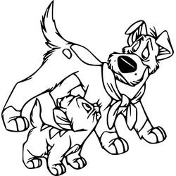 Dibujo para colorear: Oliver y cie (Dibujos Animados y Series Animadas) #214637 - Dibujos para Colorear e Imprimir Gratis