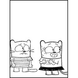 Dibujo para colorear: Ollie y Moon (Dibujos Animados y Series Animadas) #213039 - Dibujos para Colorear e Imprimir Gratis