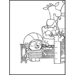 Dibujo para colorear: Ollie y Moon (Dibujos Animados y Series Animadas) #213043 - Dibujos para Colorear e Imprimir Gratis