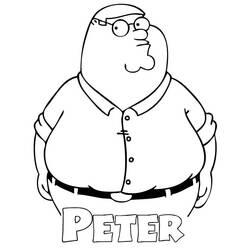 Dibujo para colorear: Padre de Familia (Dibujos Animados y Series Animadas) #48707 - Dibujos para Colorear e Imprimir Gratis