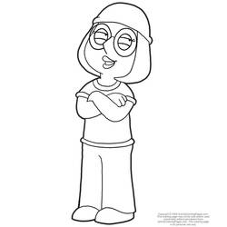 Dibujo para colorear: Padre de Familia (Dibujos Animados y Series Animadas) #48717 - Dibujos para Colorear e Imprimir Gratis