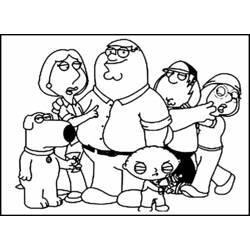 Dibujo para colorear: Padre de Familia (Dibujos Animados y Series Animadas) #48736 - Dibujos para Colorear e Imprimir Gratis
