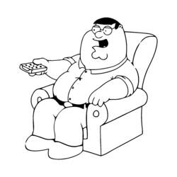 Dibujo para colorear: Padre de Familia (Dibujos Animados y Series Animadas) #48739 - Dibujos para Colorear e Imprimir Gratis
