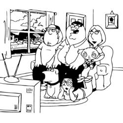 Dibujo para colorear: Padre de Familia (Dibujos Animados y Series Animadas) #48741 - Dibujos para Colorear e Imprimir Gratis