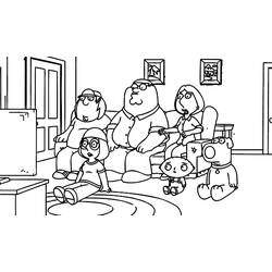 Dibujo para colorear: Padre de Familia (Dibujos Animados y Series Animadas) #48747 - Dibujos para Colorear e Imprimir Gratis