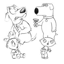 Dibujo para colorear: Padre de Familia (Dibujos Animados y Series Animadas) #48755 - Dibujos para Colorear e Imprimir Gratis