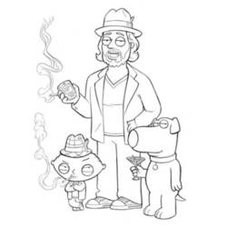 Dibujo para colorear: Padre de Familia (Dibujos Animados y Series Animadas) #48781 - Dibujos para Colorear e Imprimir Gratis