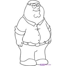 Dibujo para colorear: Padre de Familia (Dibujos Animados y Series Animadas) #48782 - Dibujos para Colorear e Imprimir Gratis
