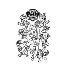 Dibujo para colorear: Paw Patrol (Dibujos Animados y Series Animadas) #44259 - Dibujos para Colorear e Imprimir Gratis