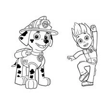Dibujo para colorear: Paw Patrol (Dibujos Animados y Series Animadas) #44268 - Dibujos para Colorear e Imprimir Gratis