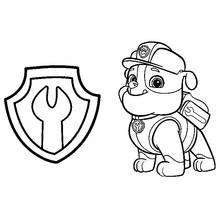 Dibujo para colorear: Paw Patrol (Dibujos Animados y Series Animadas) #44314 - Dibujos para Colorear e Imprimir Gratis