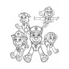 Dibujo para colorear: Paw Patrol (Dibujos Animados y Series Animadas) #44349 - Dibujos para Colorear e Imprimir Gratis