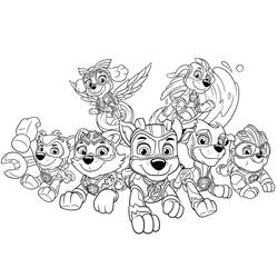 Dibujos para colorear: Paw Patrol Super Pups - Dibujos para Colorear e Imprimir Gratis