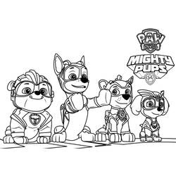 Dibujo para colorear: Paw Patrol Super Pups (Dibujos Animados y Series Animadas) #204370 - Dibujos para Colorear e Imprimir Gratis