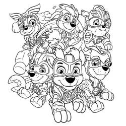 Dibujo para colorear: Paw Patrol Super Pups (Dibujos Animados y Series Animadas) #204371 - Dibujos para Colorear e Imprimir Gratis