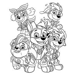 Dibujo para colorear: Paw Patrol Super Pups (Dibujos Animados y Series Animadas) #204374 - Dibujos para Colorear e Imprimir Gratis